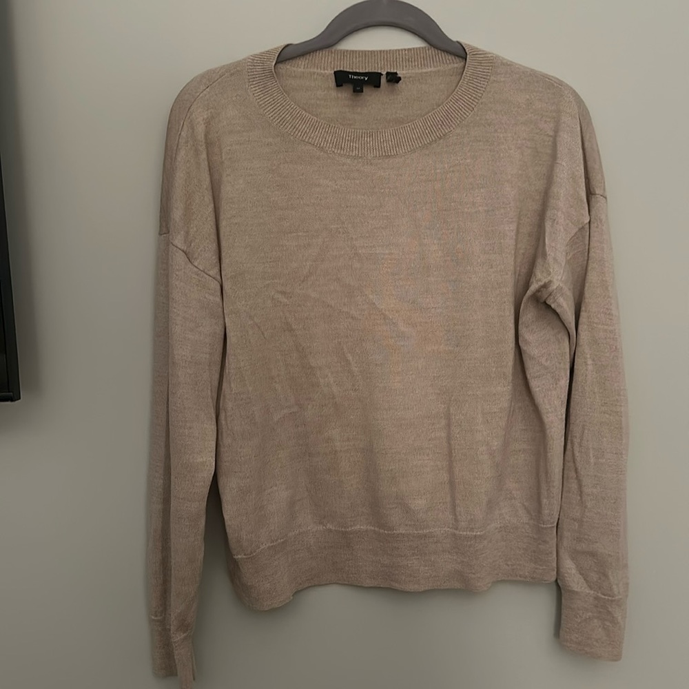 Theory Criselleo 100% Merino Wool Sweater; M - Soft Luster; great condition